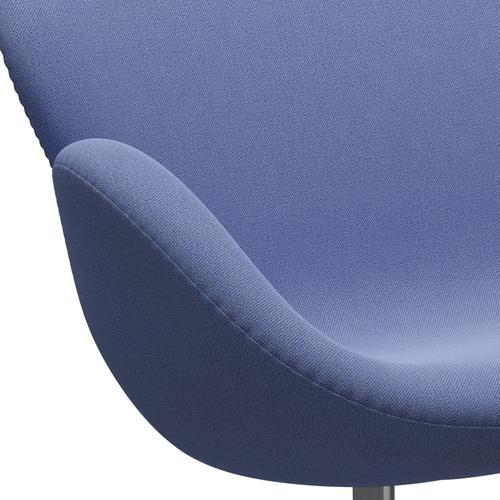 [product_category]-Fritz Hansen Swan Sofa 2 Seater, Satin Brushed Aluminium/Capture Light Blue (4901)-Fritz Hansen-3321-CP4901-SPAL-FRI-7