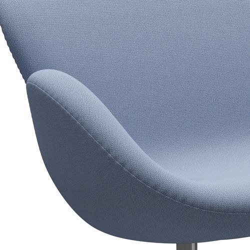 [product_category]-Fritz Hansen Swan Sofa 2 Seater, Satin Brushed Aluminium/Capture Light Blue (4902)-Fritz Hansen-3321-CP4902-SPAL-FRI-7