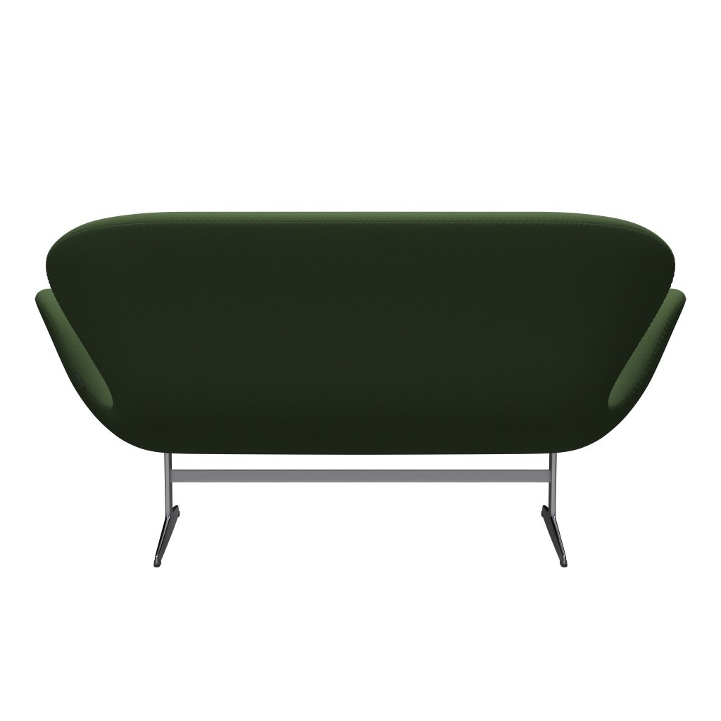 [product_category]-Fritz Hansen Swan Sofa 2 Seater, Satin Brushed Aluminium/Capture Moss Green-Fritz Hansen-3321-CP6501-SPAL-FRI-4