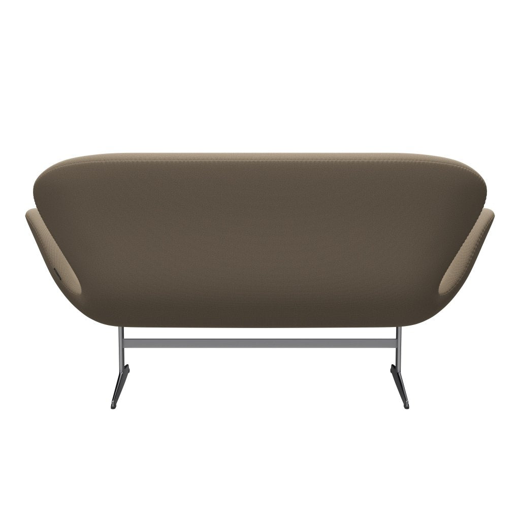 [product_category]-Fritz Hansen Swan Sofa 2 Seater, Satin Brushed Aluminium/Capture Sand-Fritz Hansen-3321-CP6101-SPAL-FRI-4