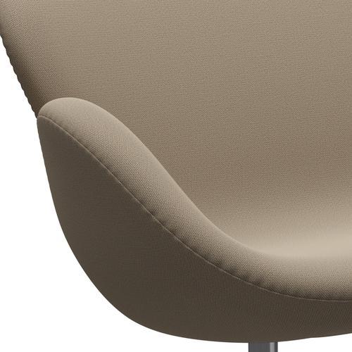 [product_category]-Fritz Hansen Swan Sofa 2 Seater, Satin Brushed Aluminium/Capture Sand-Fritz Hansen-3321-CP6101-SPAL-FRI-7