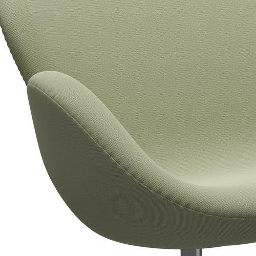 [product_category]-Fritz Hansen Swan Sofa 2 Seater, Satin Brushed Aluminium/Capture Soft Green-Fritz Hansen-3321-CP5101-SPAL-FRI-7