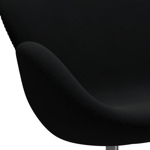 [product_category]-Fritz Hansen Swan Sofa 2 Seater, Satin Brushed Aluminium/Christianshavn Black Uni-Fritz Hansen-3321-CH1175-SPAL-FRI-7