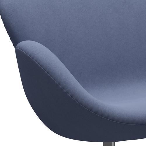 [product_category]-Fritz Hansen Swan Sofa 2 Seater, Satin Brushed Aluminium/Christianshavn Light Blue Uni-Fritz Hansen-3321-CH1151-SPAL-FRI-7