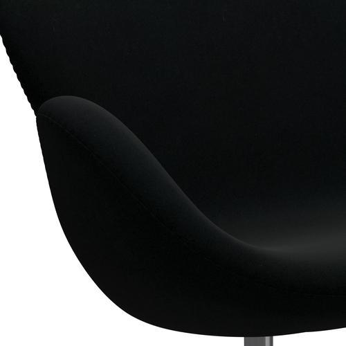 [product_category]-Fritz Hansen Swan Sofa 2 Seater, Satin Brushed Aluminium/Divina Black-Fritz Hansen-3321-DIV191-SPAL-FRI-7