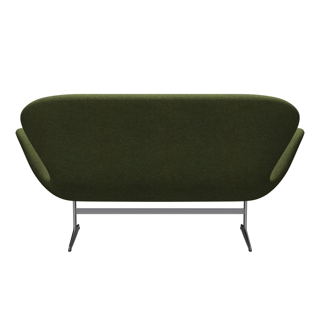 [product_category]-Fritz Hansen Swan Sofa 2 Seater, Satin Brushed Aluminium/Divina Md Wintergreen-Fritz Hansen-3321-DMD943-SPAL-FRI-4