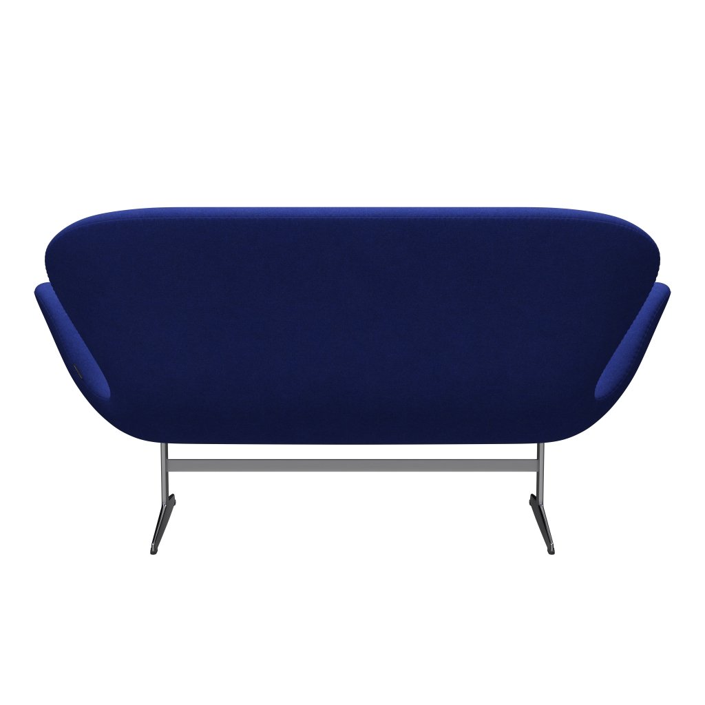 [product_category]-Fritz Hansen Swan Sofa 2 Seater, Satin Brushed Aluminium/Divina Melange Blue-Fritz Hansen-3321-DIM747-SPAL-FRI-4