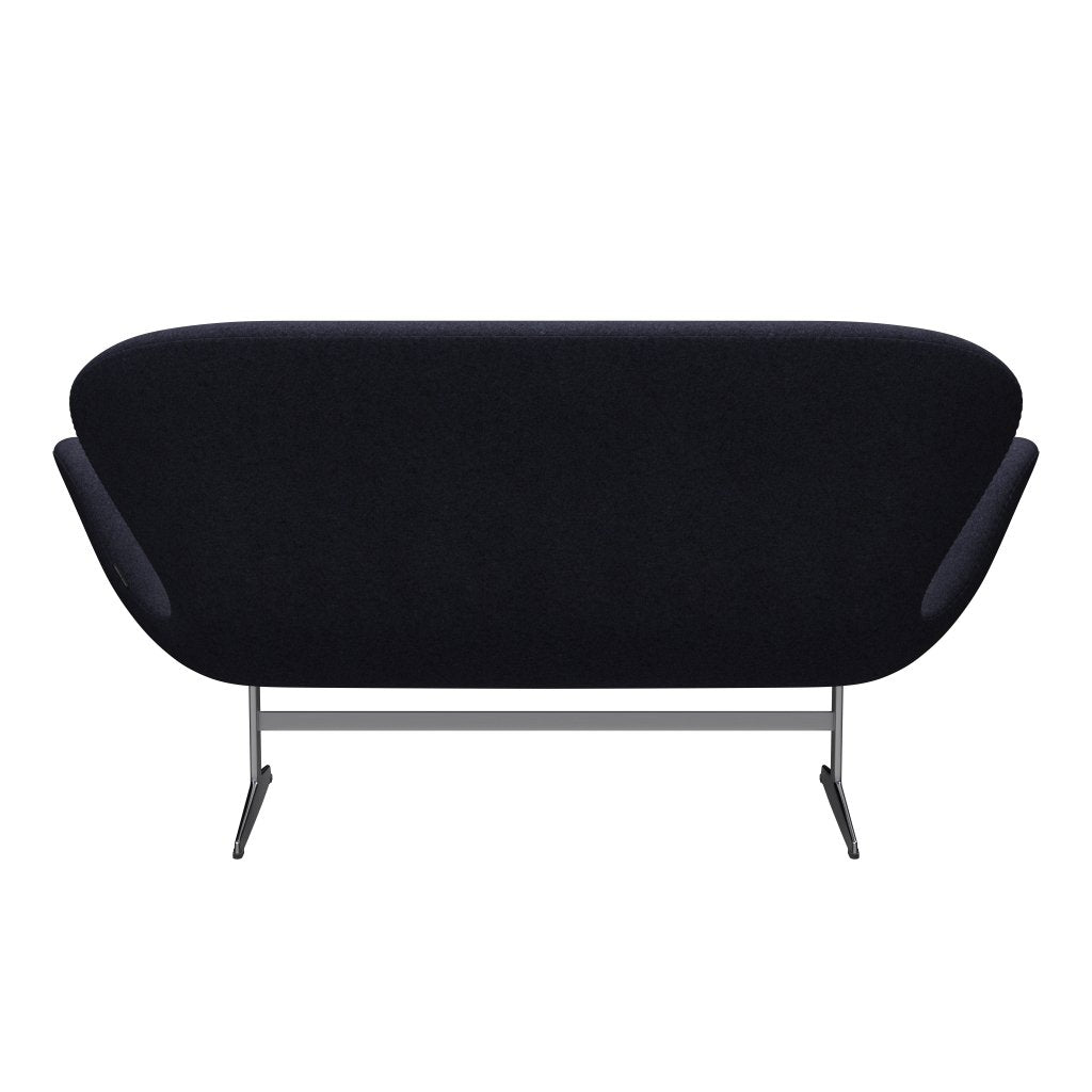 [product_category]-Fritz Hansen Swan Sofa 2 Seater, Satin Brushed Aluminium/Divina Melange Grey/Purple-Fritz Hansen-3321-DIM687-SPAL-FRI-4