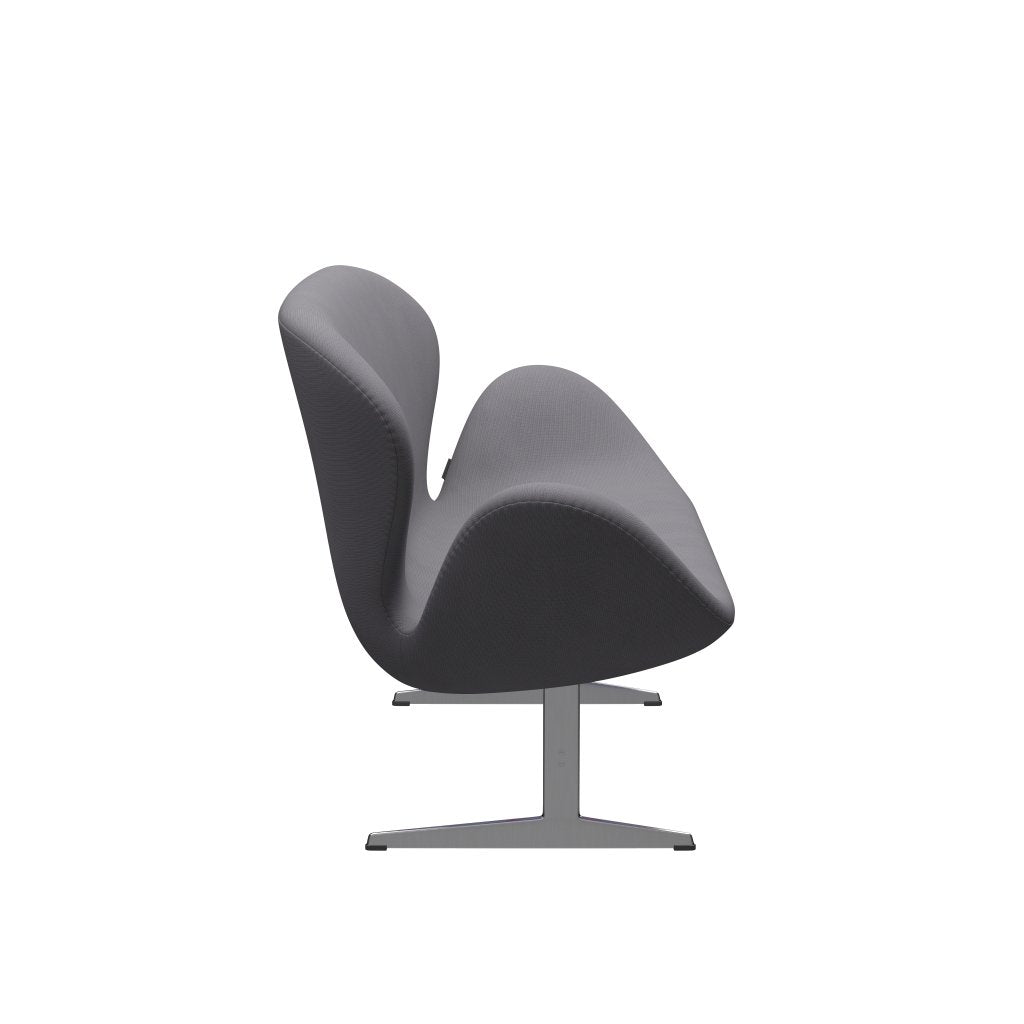 Fritz Hansen Swan canapé 2 places, en aluminium / renom brossé en satin (60078)