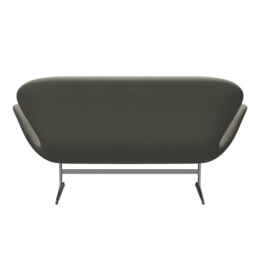 [product_category]-Fritz Hansen Swan Sofa 2 Seater, Satin Brushed Aluminium/Fame Grey (61136)-Fritz Hansen-3321-F61136-SPAL-FRI-4