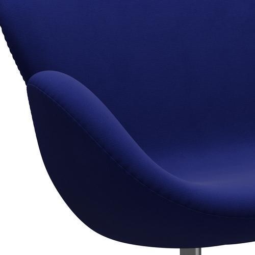 [product_category]-Fritz Hansen Swan Sofa 2 Seater, Satin Brushed Aluminium/Fame Navy (66032)-Fritz Hansen-3321-F66032-SPAL-FRI-7