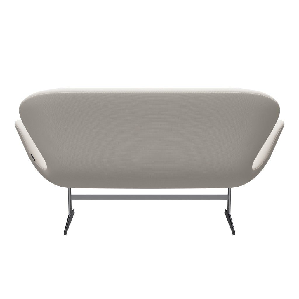 [product_category]-Fritz Hansen Swan Sofa 2 Seater, Satin Brushed Aluminium/Fame White-Fritz Hansen-3321-F60005-SPAL-FRI-4