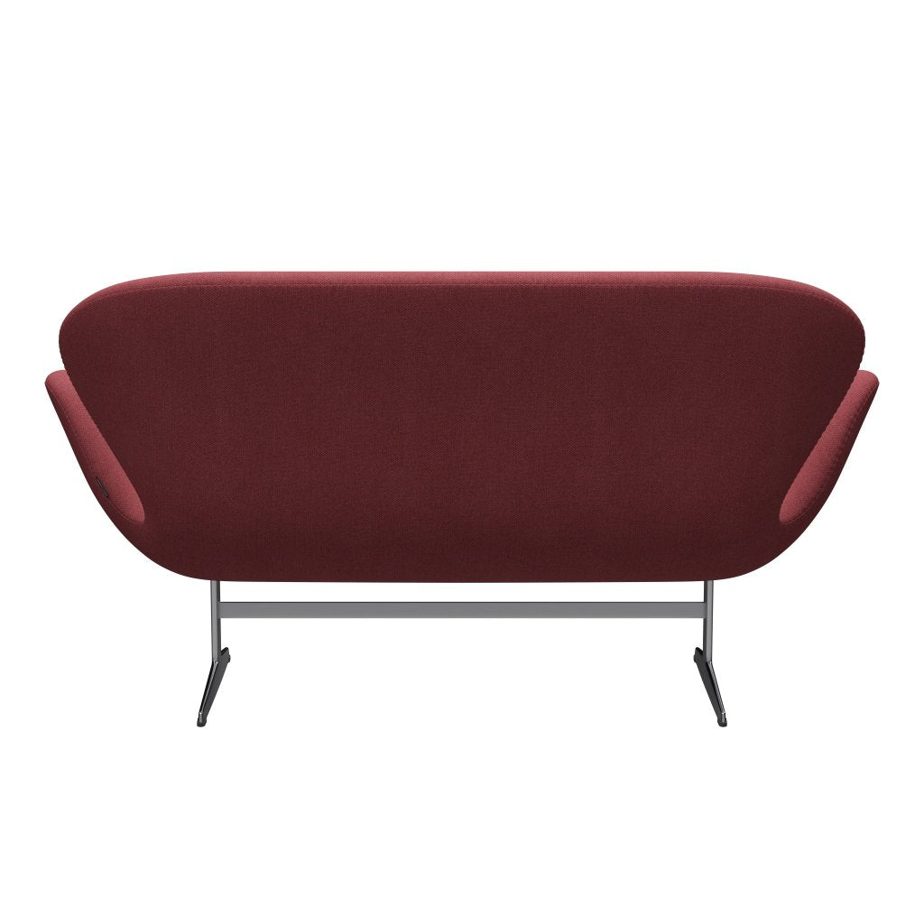 [product_category]-Fritz Hansen Swan Sofa 2 Seater, Satin Brushed Aluminium/Fiord Pink-Fritz Hansen-3321-FIO662-SPAL-FRI-4