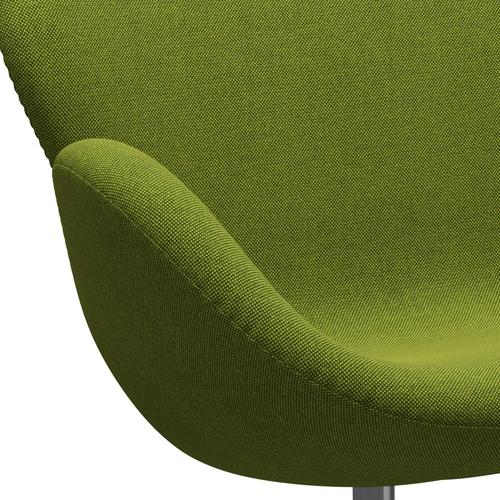 [product_category]-Fritz Hansen Swan Sofa 2 Seater, Satin Brushed Aluminium/Hallingdal Green-Fritz Hansen-3321-HAL980-SPAL-FRI-7