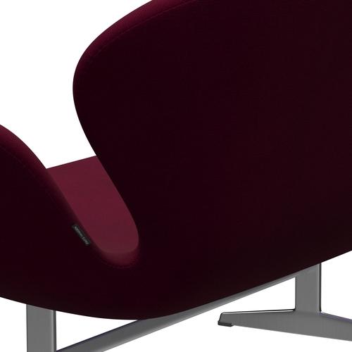 [product_category]-Fritz Hansen Swan Sofa 2 Seater, Satin Brushed Aluminium/Hallingdal Pink Dark-Fritz Hansen-3321-HAL563-SPAL-FRI-5