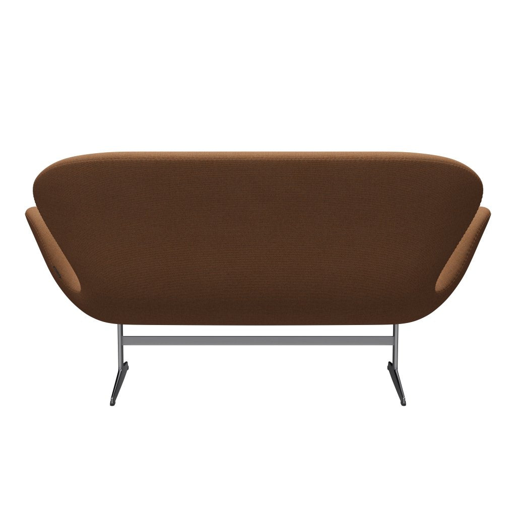 Fritz Hansen Swan canapé 2 places, en aluminium / re laine d'aluminium en satin / naturel / naturel