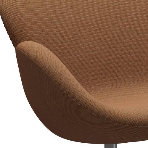 Fritz Hansen Swan canapé 2 places, en aluminium / re laine d'aluminium en satin / naturel / naturel