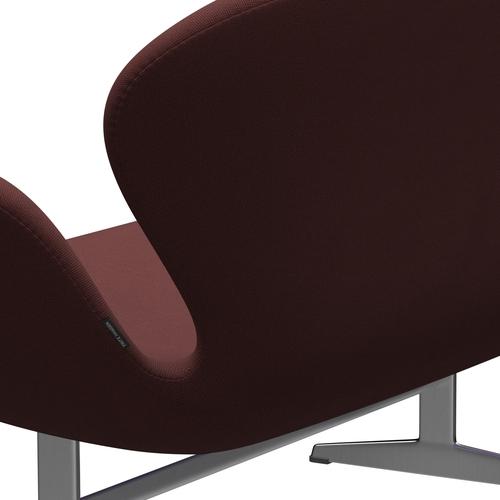 [product_category]-Fritz Hansen Swan Sofa 2 Seater, Satin Brushed Aluminium/Steelcut Dark Brown (655)-Fritz Hansen-3321-STI655-SPAL-FRI-5