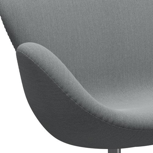 [product_category]-Fritz Hansen Swan Sofa 2 Seater, Satin Brushed Aluminium/Steelcut Trio Grey-Fritz Hansen-3321-STR133-SPAL-FRI-7