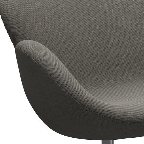 [product_category]-Fritz Hansen Swan Sofa 2 Seater, Satin Brushed Aluminium/Steelcut Trio Light Brown-Fritz Hansen-3321-STR253-SPAL-FRI-7