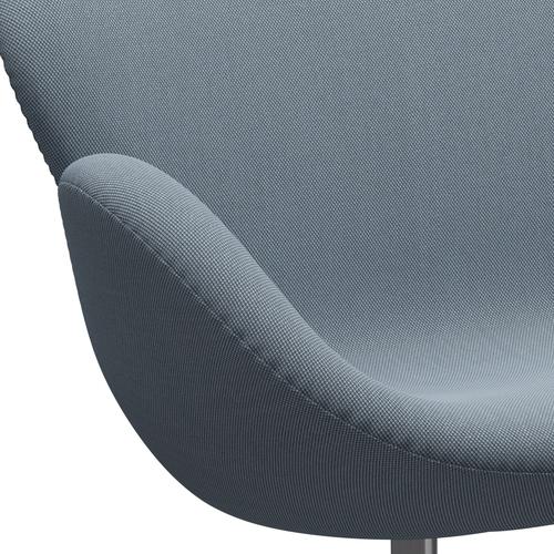 [product_category]-Fritz Hansen Swan Sofa 2 Seater, Satin Brushed Aluminium/Steelcut Trio Pastel Blue-Fritz Hansen-3321-STR713-SPAL-FRI-7