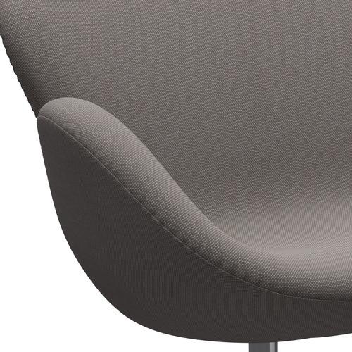 [product_category]-Fritz Hansen Swan Sofa 2 Seater, Satin Brushed Aluminium/Steelcut Trio Sand Dark-Fritz Hansen-3321-STR246-SPAL-FRI-7