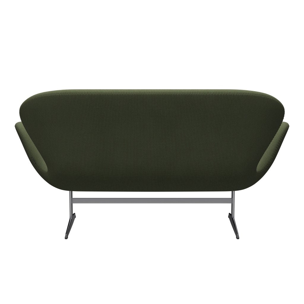 [product_category]-Fritz Hansen Swan Sofa 2 Seater, Satin Brushed Aluminium/Steelcut Trio Soft Green-Fritz Hansen-3321-STR946-SPAL-FRI-4