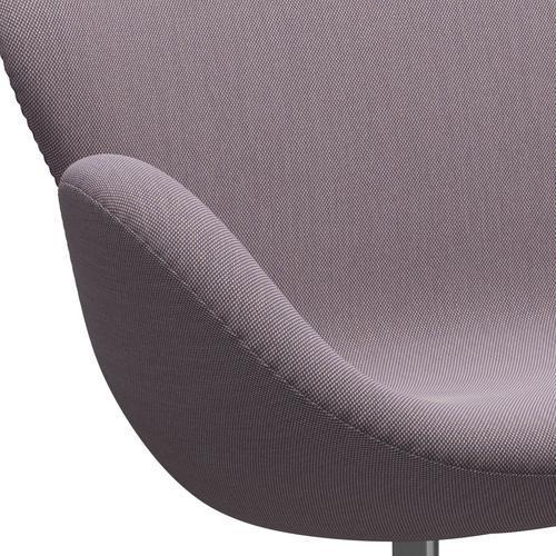 [product_category]-Fritz Hansen Swan Sofa 2 Seater, Satin Brushed Aluminium/Steelcut Trio White/Violet-Fritz Hansen-3321-STR806-SPAL-FRI-7