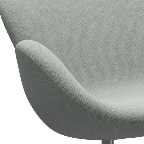 [product_category]-Fritz Hansen Swan Sofa 2 Seater, Satin Brushed Aluminium/Sunniva Mint Green-Fritz Hansen-3321-SV132-SPAL-FRI-7