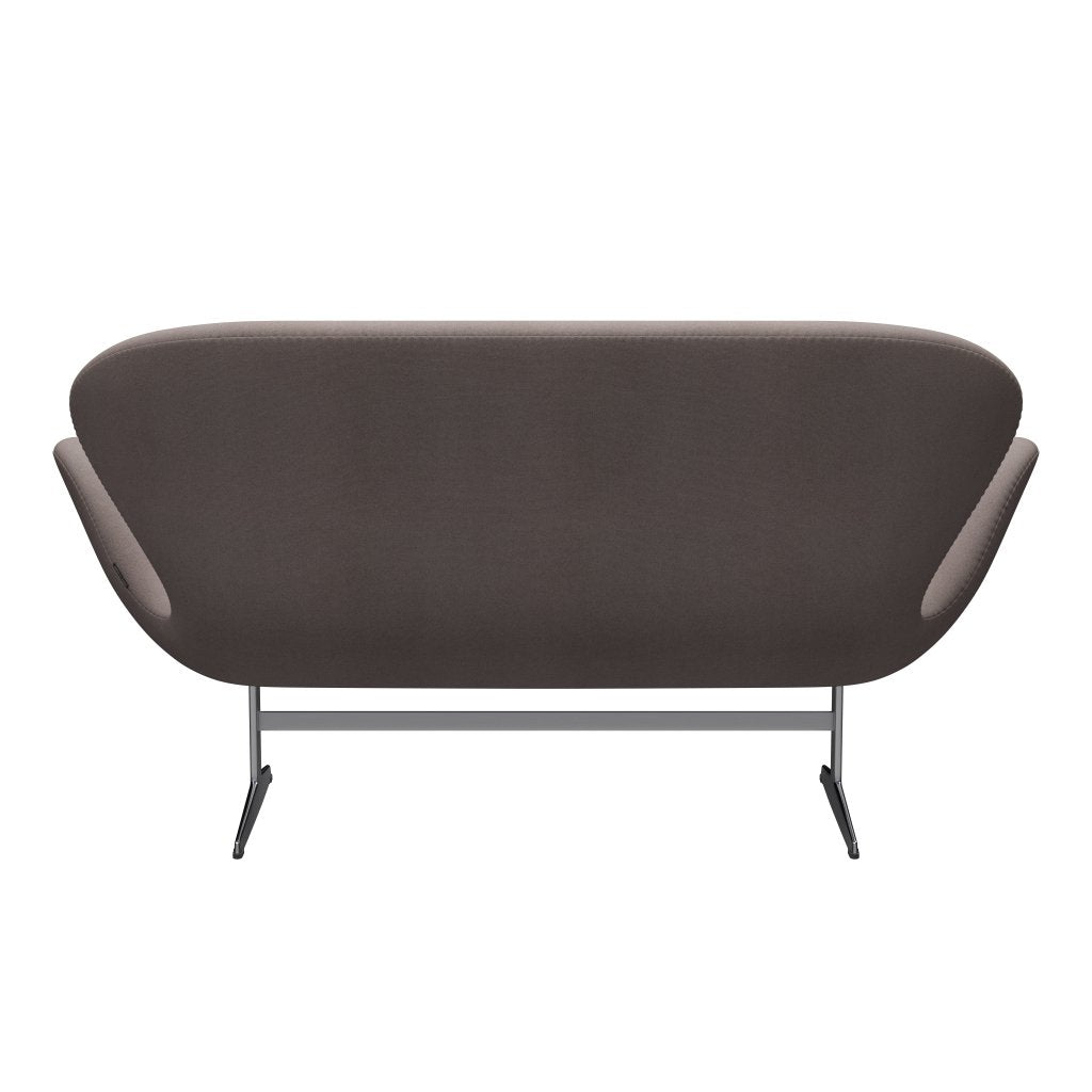 [product_category]-Fritz Hansen Swan Sofa 2 Seater, Satin Brushed Aluminium/Tonus Dusty Sand-Fritz Hansen-3321-TON240-SPAL-FRI-4