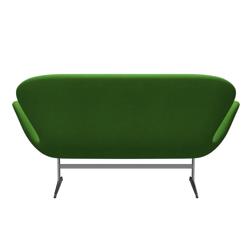 [product_category]-Fritz Hansen Swan Sofa 2 Seater, Satin Brushed Aluminium/Tonus Light Green-Fritz Hansen-3321-TON954-SPAL-FRI-4