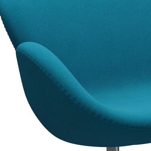 [product_category]-Fritz Hansen Swan Sofa 2 Seater, Satin Brushed Aluminium/Tonus Turquoise-Fritz Hansen-3321-TON854-SPAL-FRI-7