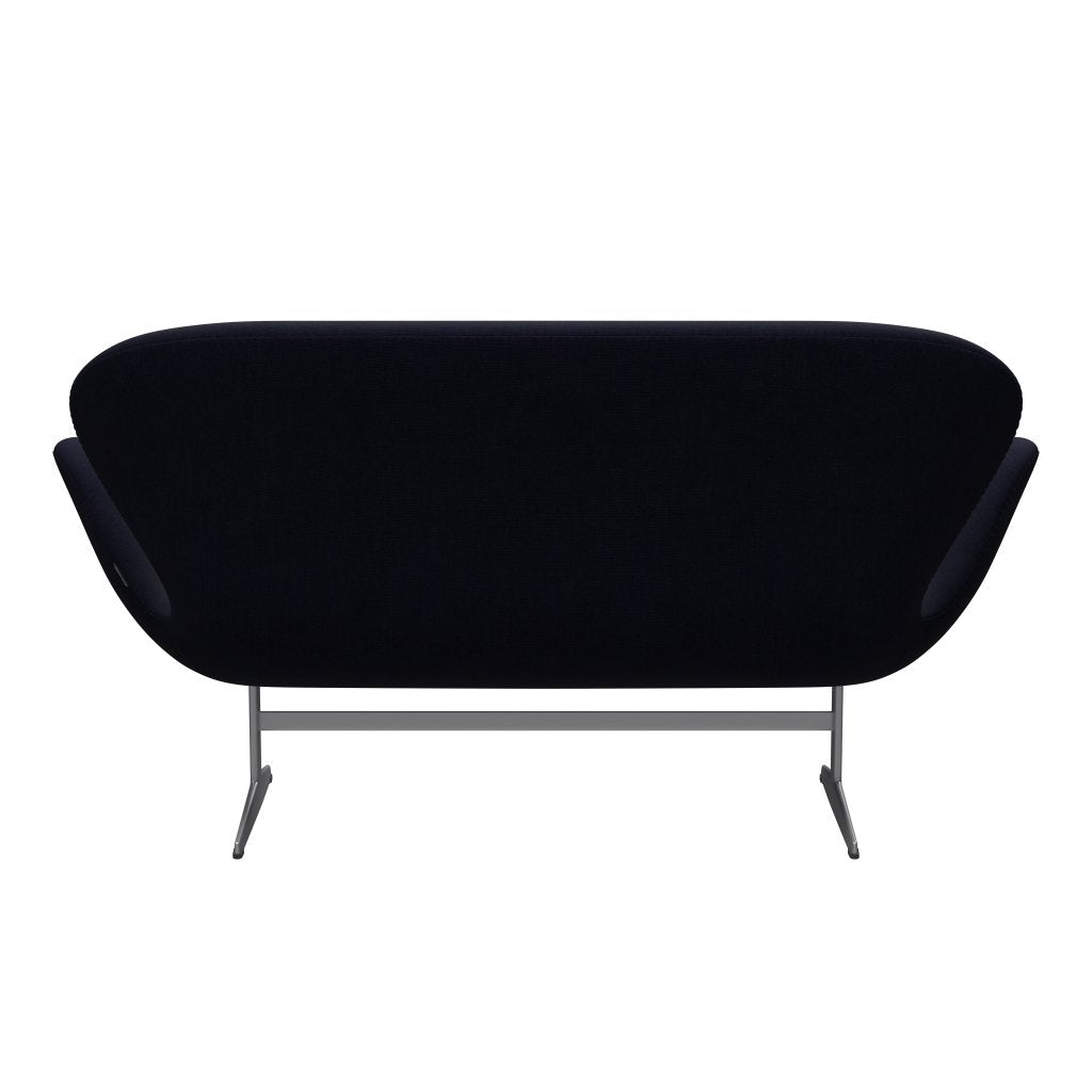 [product_category]-Fritz Hansen Swan Sofa 2 Seater, Silver Grey/Canvas Midnight Blue-Fritz Hansen-3321-CA0786-SGBASE-FRI-4