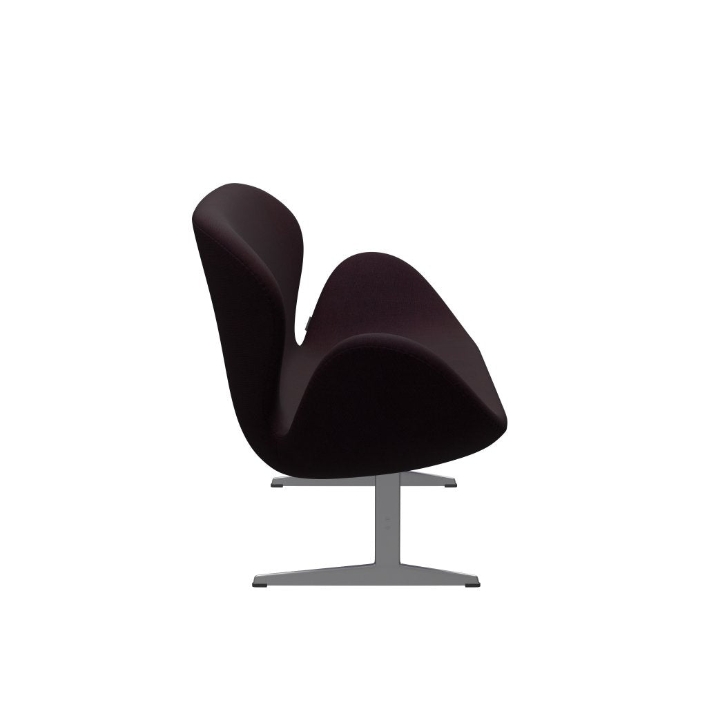 Fritz Hansen Swan canapé 2 places, gris argenté / Océan Violet