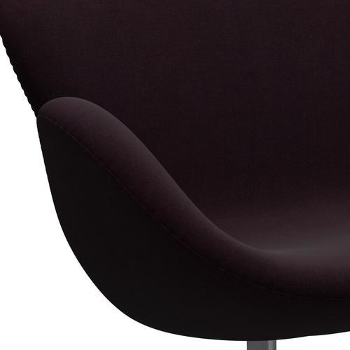 Fritz Hansen Swan canapé 2 places, gris argenté / Océan Violet