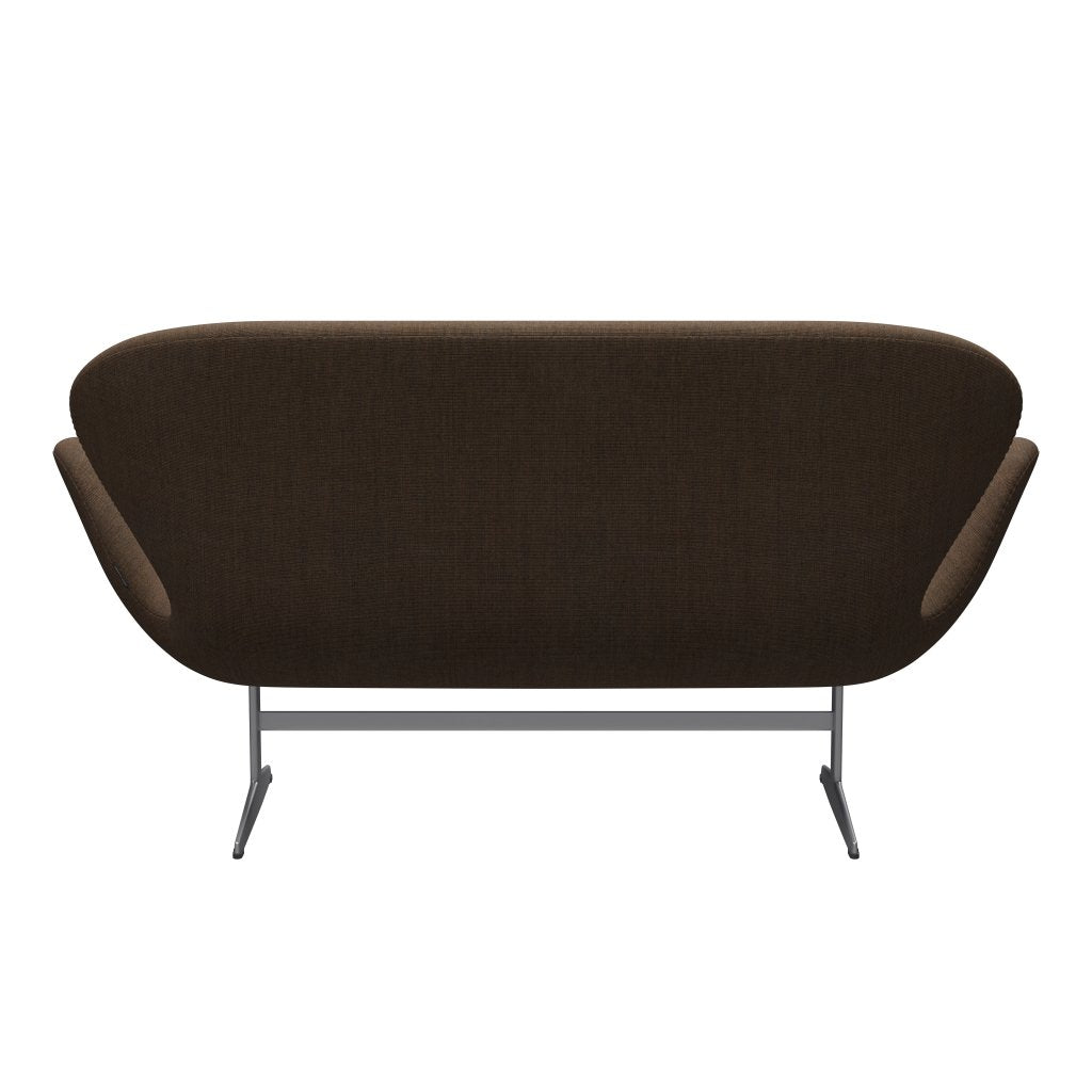 [product_category]-Fritz Hansen Swan Sofa 2 Seater, Silver Grey/Canvas Stone Grey-Fritz Hansen-3321-CA0264-SGBASE-FRI-4