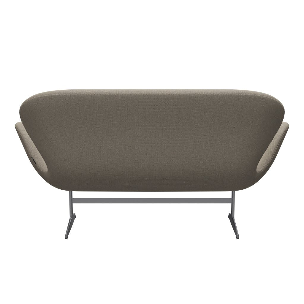 Fritz Hansen Swan Sofa 2 Seater, Silver Grey/Capture Grey Sand