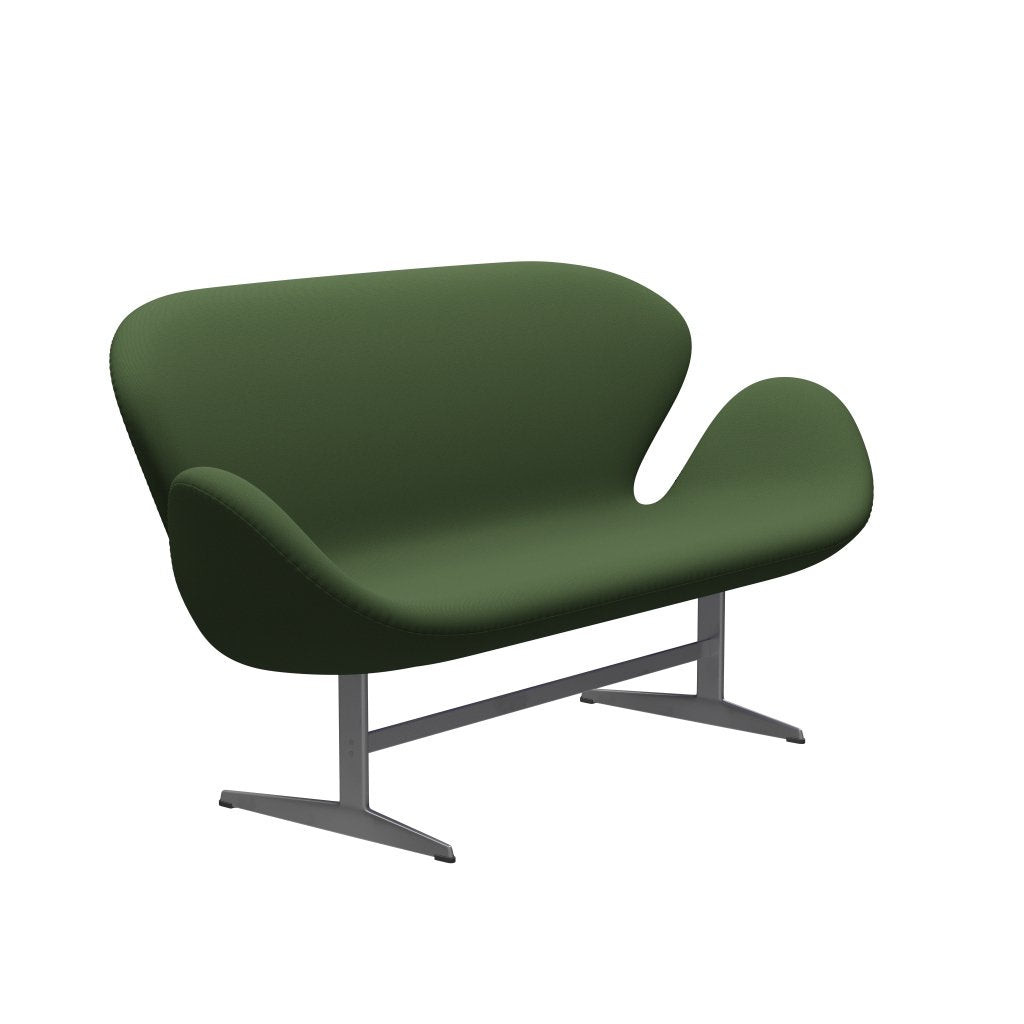 [product_category]-Fritz Hansen Swan Sofa 2 Seater, Silver Grey/Capture Moss Green-Fritz Hansen-3321-CP6501-SGBASE-FRI-2