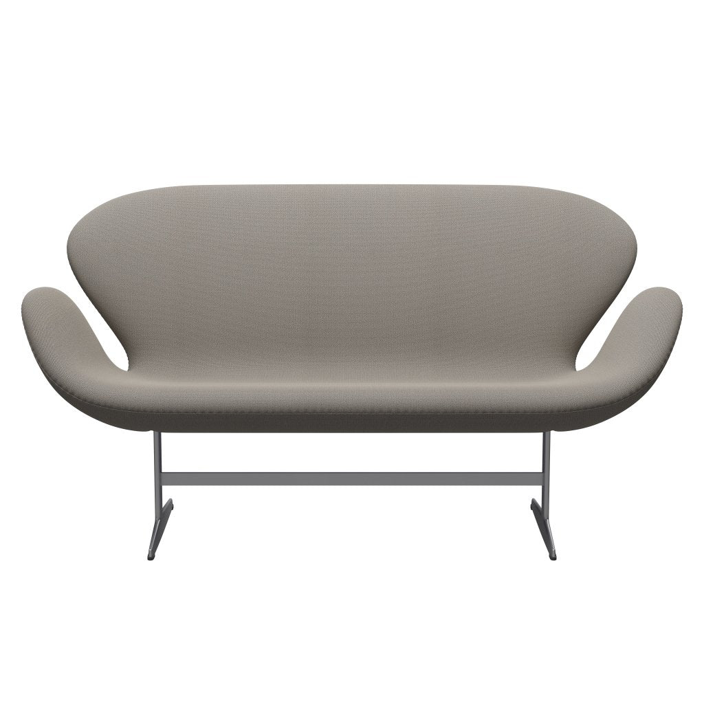 [product_category]-Fritz Hansen Swan Sofa 2 Seater, Silver Grey/Capture Warm Grey-Fritz Hansen-3321-CP4401-SGBASE-FRI-1