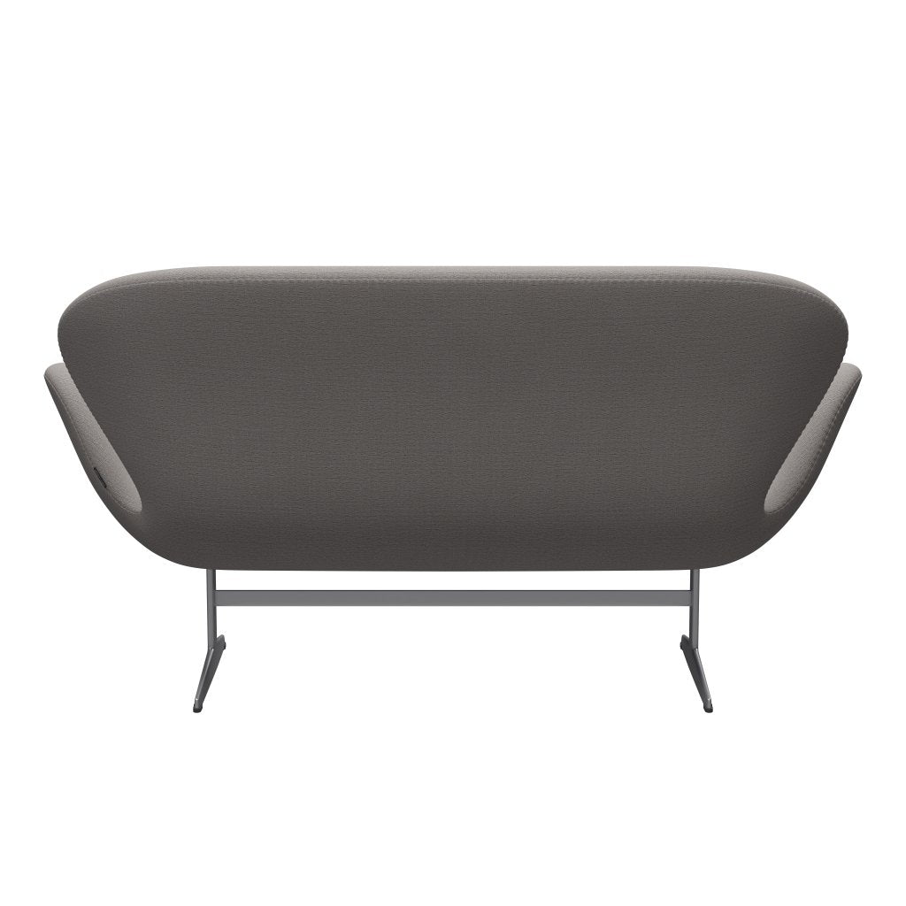 [product_category]-Fritz Hansen Swan Sofa 2 Seater, Silver Grey/Christianshavn Beige-Fritz Hansen-3321-CH1121-SGBASE-FRI-4