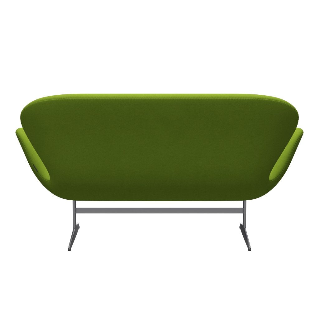 Fritz Hansen Swan Sofa 2 Seater, Silver Grey/Comfort Green (68011)