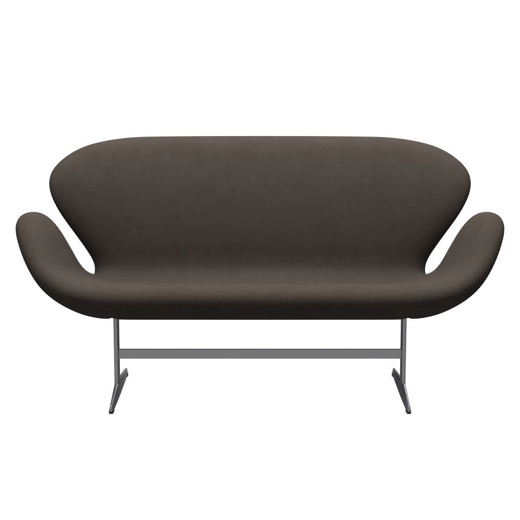 Fritz Hansen Swan Sofa 2 Sitzer, Silbergrau/Komfort Grau (61014)