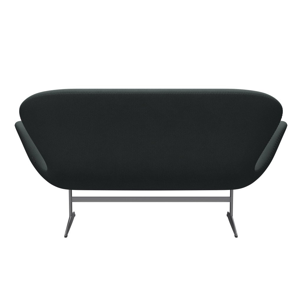 Fritz Hansen Swan Sofa 2 -sæder, sølvgrå/Diablo stålgrå