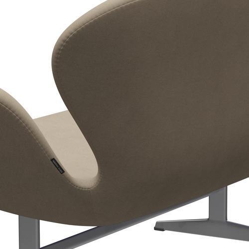 [product_category]-Fritz Hansen Swan Sofa 2 Seater, Silver Grey/Divina Light Beige-Fritz Hansen-3321-DIV224-SGBASE-FRI-5