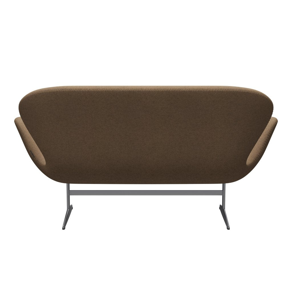 Fritz Hansen Swan canapé 2 places, argent gris / divina MD Café Latte