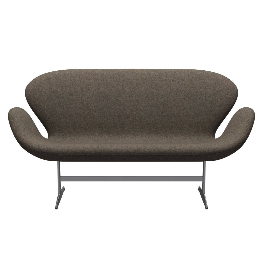 [product_category]-Fritz Hansen Swan Sofa 2 Seater, Silver Grey/Divina Md Mole-Fritz Hansen-3321-DMD343-SGBASE-FRI-1