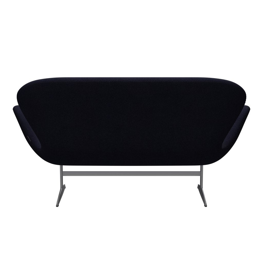 [product_category]-Fritz Hansen Swan Sofa 2 Seater, Silver Grey/Divina Md Navy Dark-Fritz Hansen-3321-DMD783-SGBASE-FRI-4