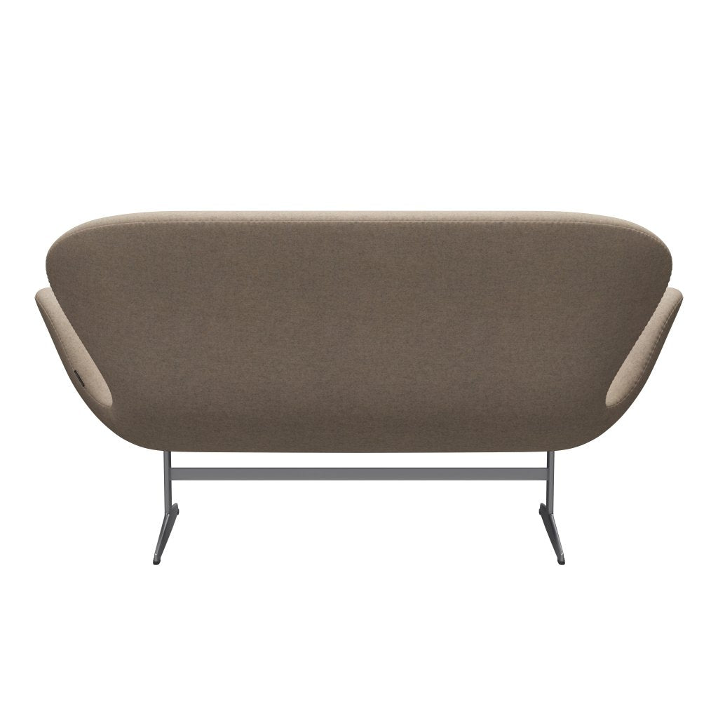 [product_category]-Fritz Hansen Swan Sofa 2 Seater, Silver Grey/Divina Md Sand-Fritz Hansen-3321-DMD213-SGBASE-FRI-4