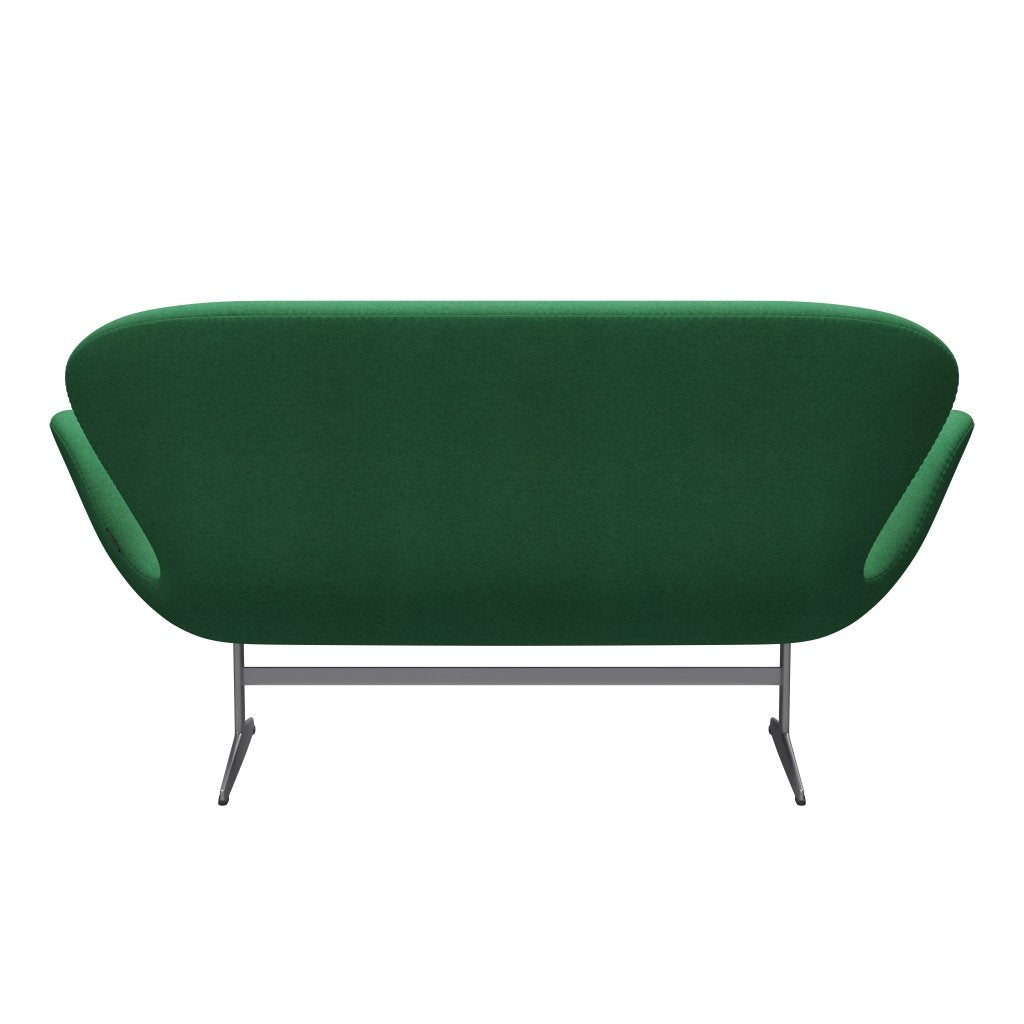 Fritz Hansen Swan Sofa 2 Seater, Silver Grey/Divina Melange Green