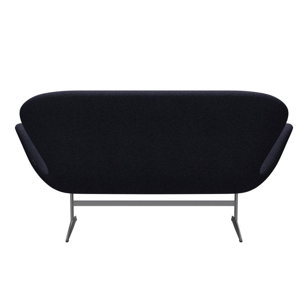 [product_category]-Fritz Hansen Swan Sofa 2 Seater, Silver Grey/Divina Melange Grey/Purple-Fritz Hansen-3321-DIM687-SGBASE-FRI-4